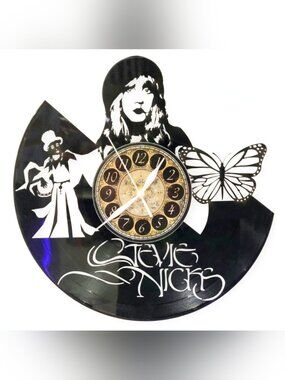 STEVI NICKS vinyl record clock    gift      clocks